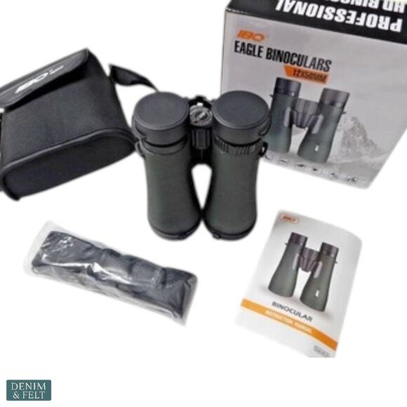 IBQ 12x50 Eagle Binoculars w/ Phone Adapter Waterproof Fogproof Lightweight NEW - Picture 12 of 14